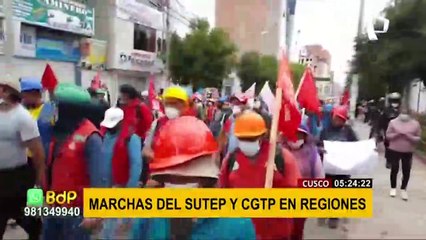 Descontento Nacional: Gremios marchan contra gestión de Castillo