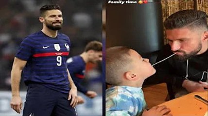 Olivier Giroud complice avec ses enfants  il s'éclate à Milan @vec Evan et Aria