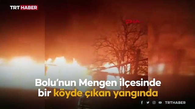Bolu'da bir evde çıkan yangın iki eve daha sıçradı