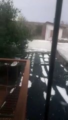 Granizo en San Rafael