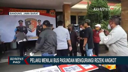 Nilai Bus Pasundan Mengurangi Rezekinya Sebagai Sopir Angkutan Kota, Seorang Pria Nekat Hadang Bus