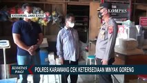 Polres Karawang Cek Ketersediaan Minyak Goreng, Temukan 9 Ton Minyak Goreng Curah yang Disimpan Agen