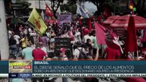 Organizaciones sociales marcharon en Brasil en rechazo a políticas de Jair Bolsonaro