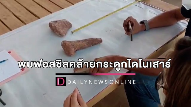 พบฟอสซิลคล้ายกระดูกไดโนเสาร์ อายุกว่า 200 ล้านปี ที่เพชรบูรณ์ | HOTSHOT เดลินิวส์ 10/04/65