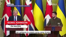 Bertemu Zelensky, PM Inggris Boris Johnson Puji Keberanian Warga Ukraina