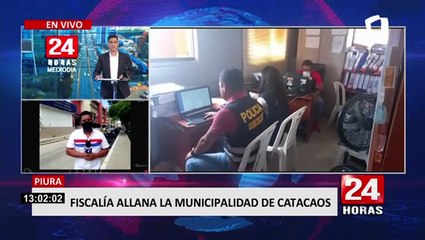 Fiscalía allana Municipalidad de Catacaos por presuntos actos de corrupción