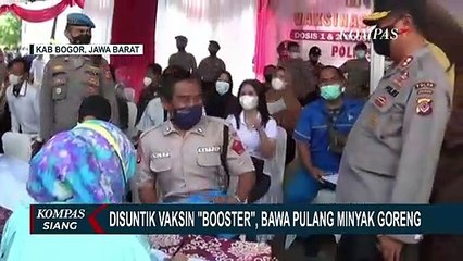 Polda Jabar Tingkatkan Capaian Vaksin Booster Bogor dengan Strategi Bagi-bagi Minyak Goreng Gratis!