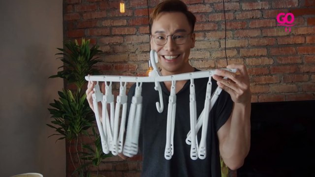 Magic Clothes Hanger Retractable Hanger Cloth Drying Rack_Giveaway