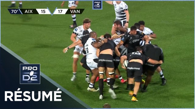 PRO D2 - Résumé Provence Rugby-RC Vannes: 25-17 - J26 - Saison 2021/2022