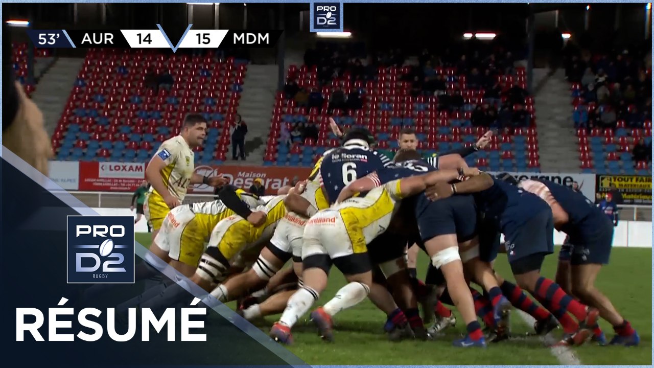 PRO D2 - Résumé Stade Aurillacois-Stade Montois: 14-32 - J26 - Saison 2021/2022