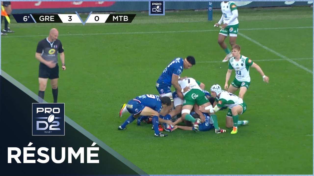 PRO D2 - Résumé FC Grenoble Rugby-US Montauban: 22-21 - J26 - Saison 2021/2022