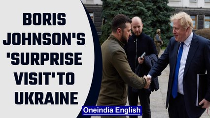 Download Video: UK PM Boris Johnson walks on the streets on Kyiv alongside Ukrainian President Zelenskyy | OneIndia