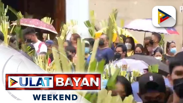 Palm Sunday na sumisimbolo sa pagsisimula ng Semana Santa, ipinagdiwang ng Simbahang Katolika