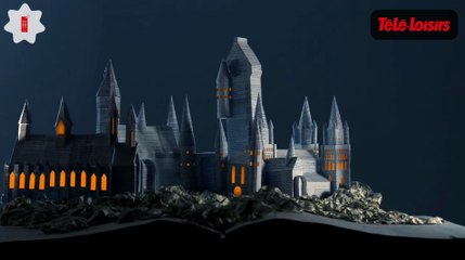 Poudlard, le château de Harry Potter construit avec les pages du livre.. Zapping web