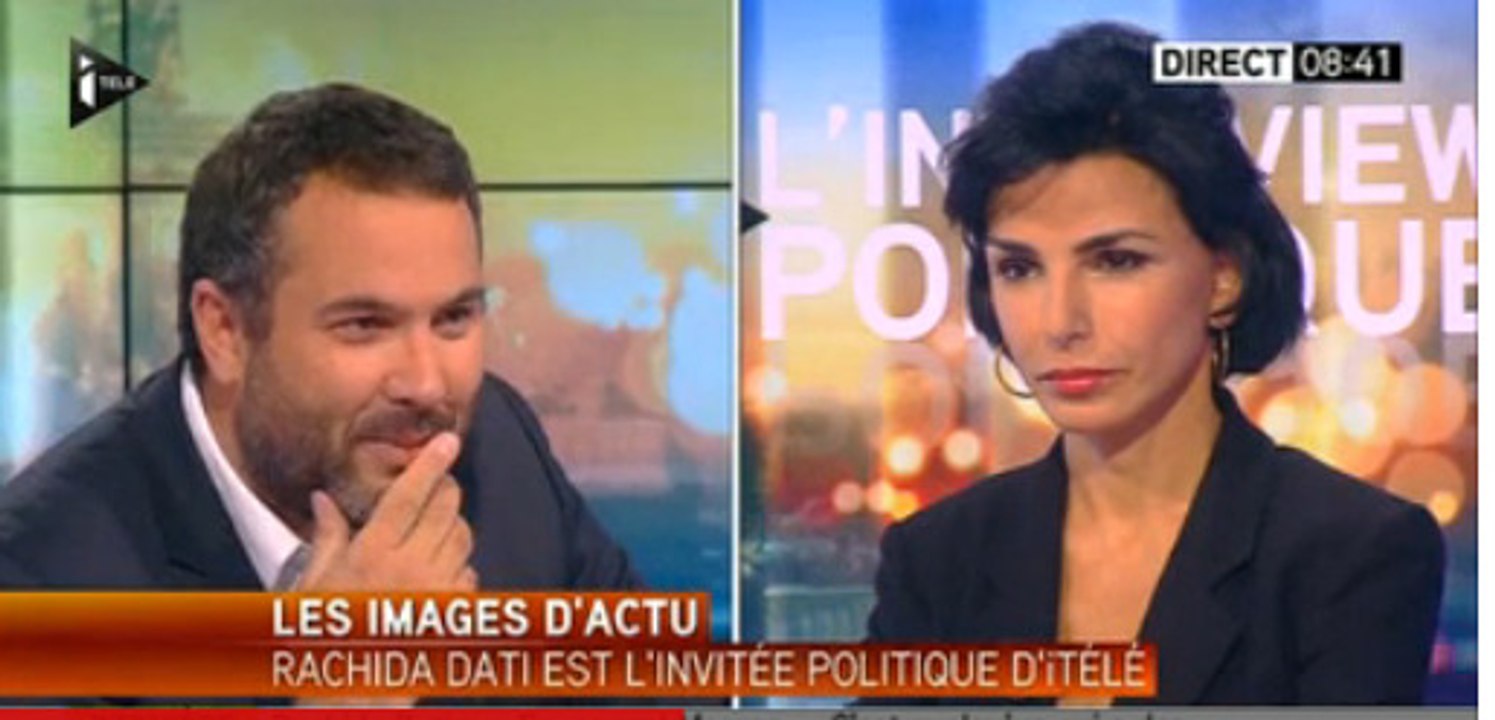 Vif accrochage entre Bruce Toussaint et Rachida Dati sur iTELE