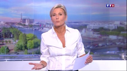 Émue aux larmes, Claire Chazal...