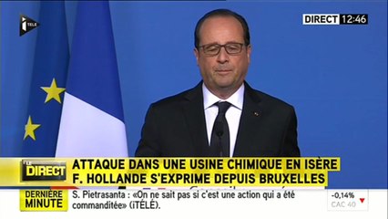 Attentat en Isère : "Il s'agit d'une attaque terroriste", pour François Hollande