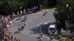 Tour de France : la violente rencontre entre Geraint Thomas et un poteau