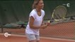 Anne-Sophie Lapix (en mini-short sexy) au tournoi des célébrités de Roland-Garros