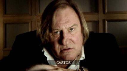 Gérard Depardieu dans une étrange publicité russe