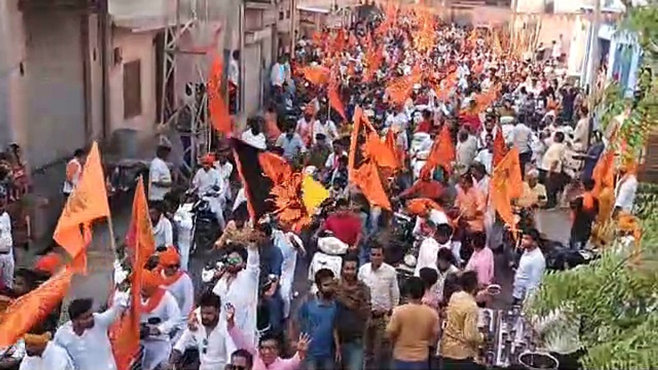 नागौर में रामनवमी पर पहली बार निकली ऐसी शोभायात...