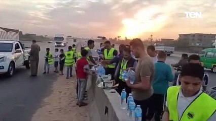 المنايفة أهل كرم.. يفطرون يوميا الصائمين على الطريق الاقليمي