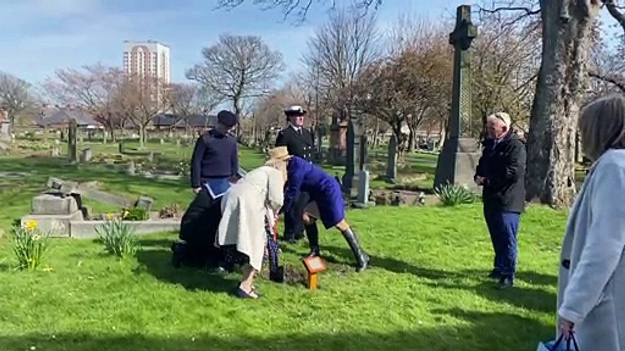 Tree planting at Hebburn Cemetery