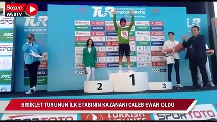 Bisiklet turunun ilk etabının kazananı Caleb Ewan oldu