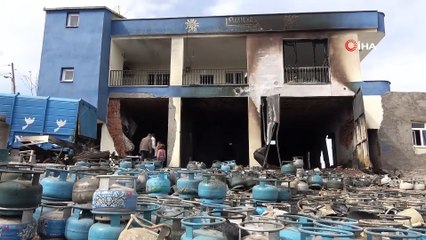 Diyarbakır’da korkunç olay! Bin adet tüpün bulunduğu evin deposunda patlama