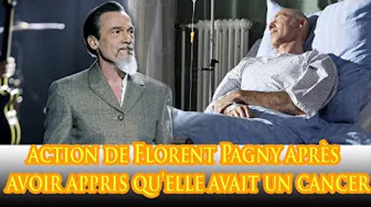 Verser des larmes à la première action de Florent Pagny après avoir appris qu'elle avait un cancer