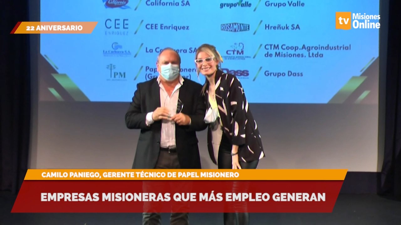 Camilo Paniego, gerente técnico de Papel Misionero, empresas misioneras que más empleo generan