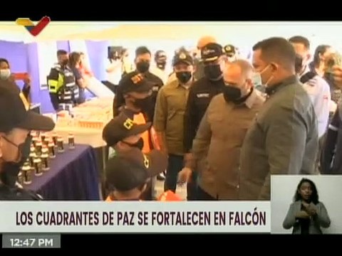 Entregan equipamiento y más de 80 motos para fortalecer los 87 Cuadrantes de Paz en Falcón