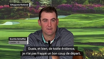 Masters - Scheffler : "Mon rythme cadriaque a fait une belle montée et descente"