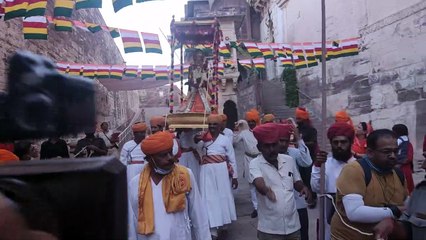 गढ़ मेहरान से उतरी शाही गणगौर.... क्या है खासियत , देखें वीडियो