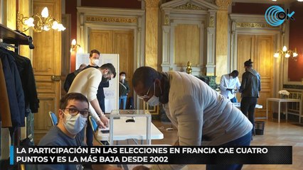 La participación en las elecciones en Francia cae cuatro puntos y es la más baja desde 2002