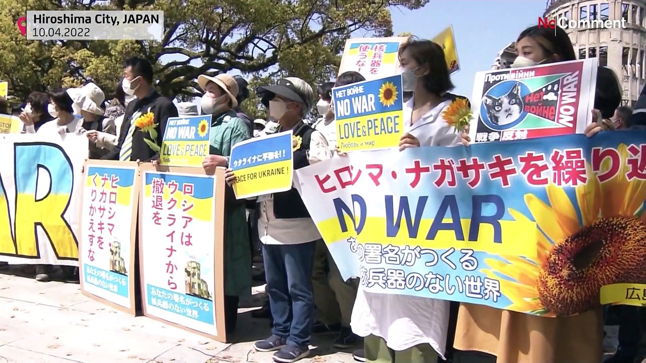 Centenas em Hiroshima para promover a paz na Ucrânia