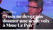 L'appel de Mélenchon à ne pas voter Marine Le Pen au second tour de la présidentielle