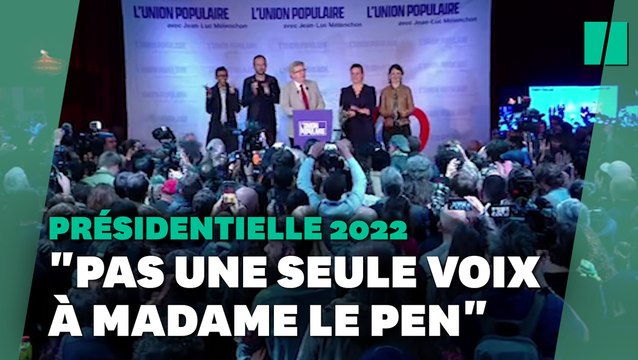 Pas une voix à Marine Le Pen , répète Jean-Luc Mélenchon