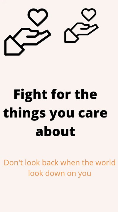Keep your head high
