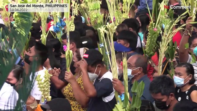بدون تعليق: الكاثوليك في الفلبين يحتفلون بأحد الشعانين