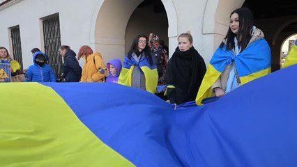 Ukraynalı annelerden Rusya karşıtı protesto