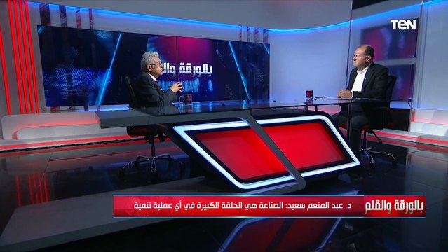 عبد المنعم سعيد: مصر لديها 17 منطقة صناعية كبيرة وهذا ما علينا تطبيقه لنصبح دولة صناعية