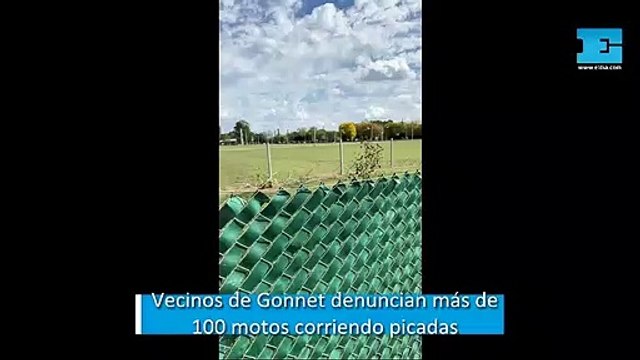 vecinos de Gonnet denuncian más de 100 motos corriendo picadas