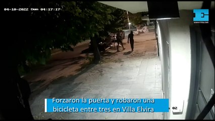 Forzaron la puerta y robaron una bicicleta en Villa Elvira