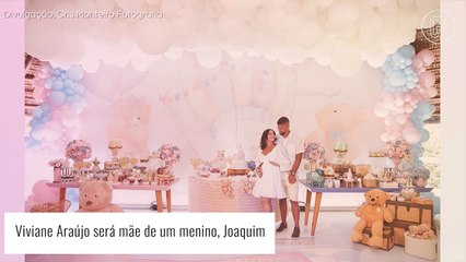 Viviane Araújo anuncia sexo do primeiro filho em chá revelação. Saiba se é menino ou menina!