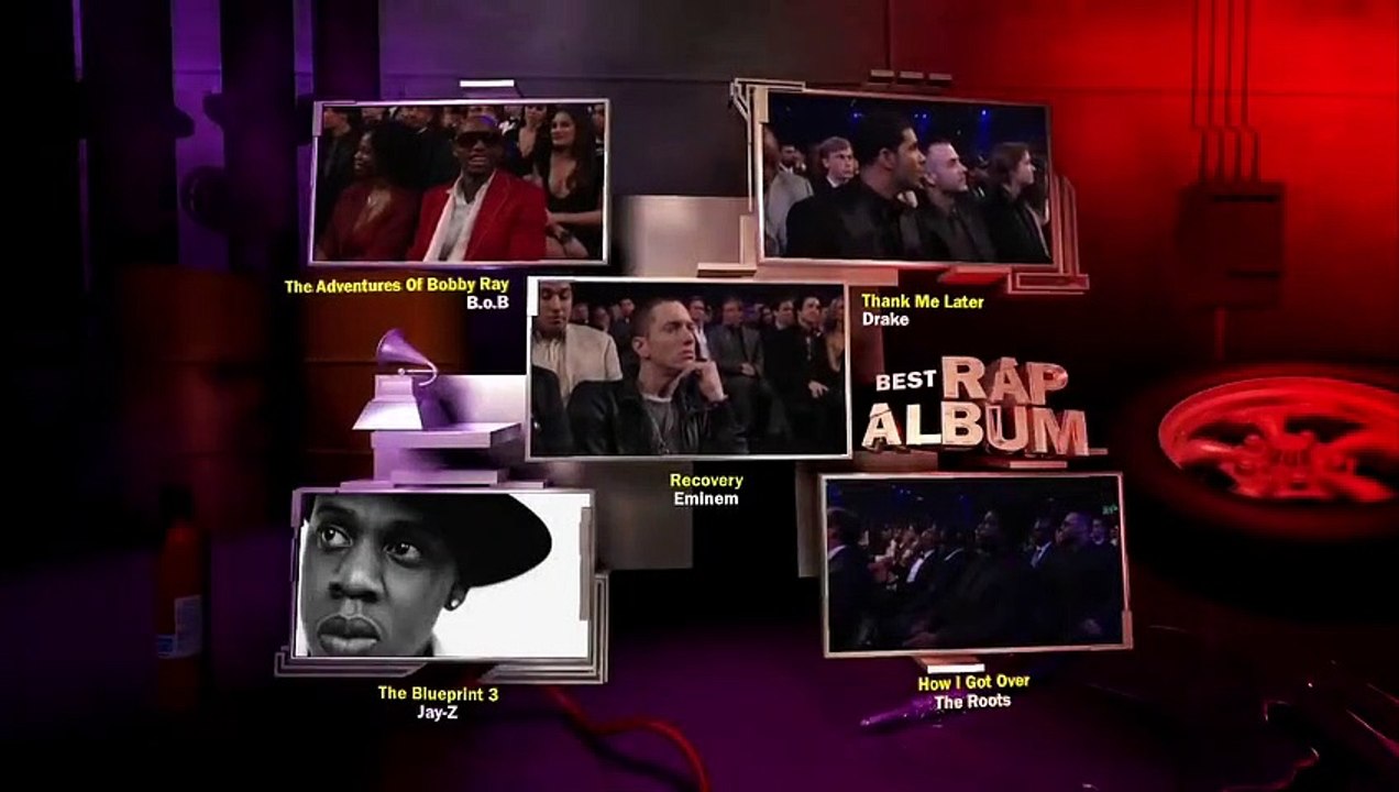 Eminem accepting the GRAMMY for Best Rap Album at the 53rd GRAMMY Awards _ GRAMMYs