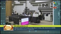 Instituto Nacional Electoral mexicano anuncia cierre de centros electorales