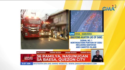 36 pamilya, nasunugan sa Baesa, QC | UB