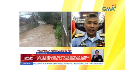 Ilang bibiyahe ngayong Semana Santa, stranded dahil sa Bagyong Agaton | UB