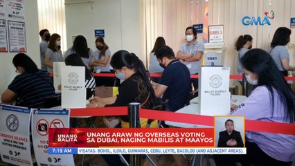 Unang araw ng overseas voting sa Dubai, naging mabilis at maayos | UB